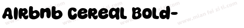 Airbnb Cereal Bold字体转换